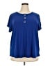 Love Scarlett Blue Short Sleeve Top Size 2X - photo 1