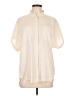 Prive Ivory Short Sleeve Turtleneck Size L - photo 1