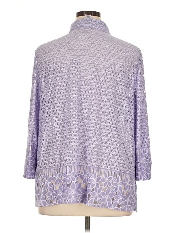 Alfred Dunner 3/4 Sleeve Button-Down Shirt (view 2)