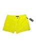 Forenza 100% Polyester Solid Yellow Dressy Shorts Size 8 - photo 1