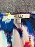 Milly 100% Polyester Blue 3/4 Sleeve Blouse Size S - photo 4