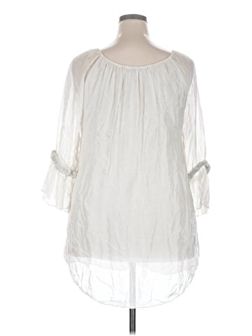 MADE IN ITALY 3/4 Sleeve Blouse (view 2)