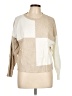 Poof! Color Block Tan Pullover Sweater Size L - photo 1
