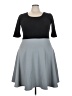 Lularoe 100% Polyester Color Block Gray Casual Dress Size 24 - 26 - photo 1