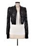 Rebecca Taylor 100% Silk Stars Silver Jacket Size 6 - photo 1
