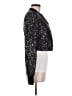 Rebecca Taylor 100% Silk Stars Silver Jacket Size 6 - photo 4