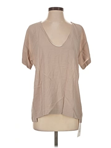 T. Babaton Short Sleeve Silk Top (view 1)