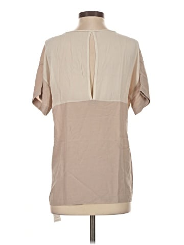 T. Babaton Short Sleeve Silk Top (view 2)