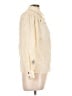 Cache 100% Silk Ivory Long Sleeve Silk Top Size 10 - photo 4