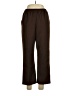 Alfred Dunner 100% Polyester Solid Brown Casual Pants Size 12 Petite - photo 1