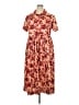 Tuckernuck 100% Polyester Floral Red Casual Dress Size XXL - photo 1