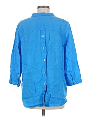 Chico's 3/4 Sleeve Button-Down Shirt (view 2)