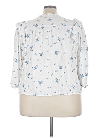 a.n.a. A New Approach 3/4 Sleeve Blouse (view 2)