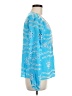 Boston Proper 100% Rayon Blue Long Sleeve Blouse Size M - photo 4
