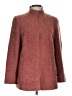 AKRIS Tweed Burgundy Coat Size 12 - photo 1