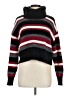 By & By Stripes Black Turtleneck Sweater Size M - photo 1