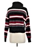 By & By Stripes Black Turtleneck Sweater Size M - photo 2