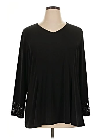 Susan Graver 3/4 Sleeve Top (view 1)