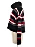 By & By Stripes Black Turtleneck Sweater Size M - photo 5