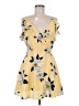 JOA 100% Polyester Floral Yellow Cocktail Dress Size M - photo 1