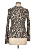 Gilli Animal Print Brown Turtleneck Sweater Size L - photo 1