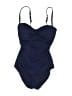 Tommy Bahama Solid Blue One Piece Swimsuit Size 4 - photo 1