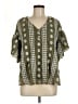 Cato Green Short Sleeve Blouse Size M - photo 1