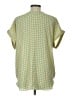 Max Studio 100% Polyester Green Short Sleeve Blouse Size L - photo 2