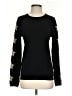 Wyse 100% Cashmere Stars Black Cashmere Pullover Sweater Size 4 (1) - photo 1