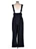 Unique Vintage 100% Polyester Polka Dots Black Overalls Size L - photo 2