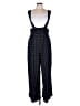 Unique Vintage 100% Polyester Polka Dots Black Overalls Size L - photo 1