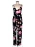Derek Heart Floral Black Jumpsuit Size XL - photo 1