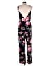 Derek Heart Floral Black Jumpsuit Size XL - photo 2