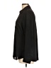 Express 100% Polyester Solid Black Long Sleeve Blouse Size L - photo 5