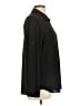 Express 100% Polyester Solid Black Long Sleeve Blouse Size L - photo 4