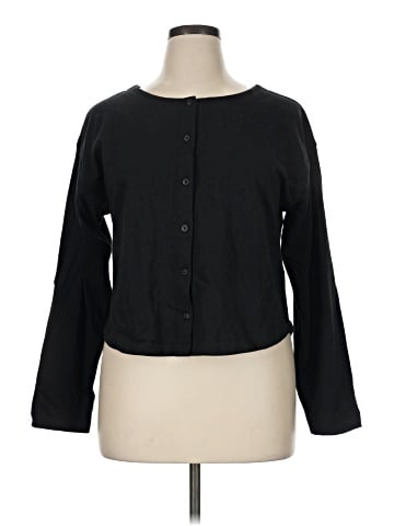Madewell Boxy Button-Front Crop Cardigan (view 1)