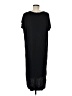 Double Zero Solid Black Casual Dress Size M - photo 2