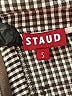 STAUD Houndstooth Gray Dress Pants Size S - photo 4