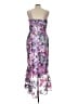 Boston Proper 100% Polyester Floral Purple Cocktail Dress Size 12 - photo 2