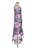 Boston Proper 100% Polyester Floral Purple Cocktail Dress Size 12 - photo 4