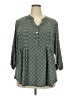 Westport Green 3/4 Sleeve Blouse Size 2X - photo 1