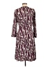 Laundry by Design Print Burgundy Casual Dress Size 12 - photo 2