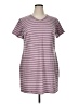 32 Degrees Stripes Burgundy Casual Dress Size XL - photo 1