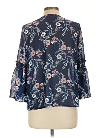 Lily White 3/4 Sleeve Blouse (view 2)