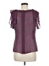 BCBGeneration Purple Short Sleeve Blouse Size M - photo 2