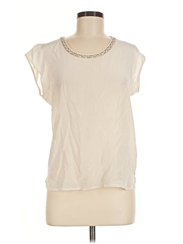 Gerard Darel Short Sleeve Silk Top (view 1)
