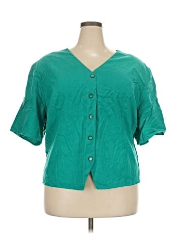 August Max Woman Short Sleeve Silk Top (view 1)