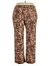 Soma Animal Print Brown Casual Pants Size XL - photo 2