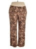 Soma Animal Print Brown Casual Pants Size XL - photo 1