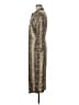 Zara 100% Polyester Animal Print Snake Print Gold Kimono Size M - photo 5
